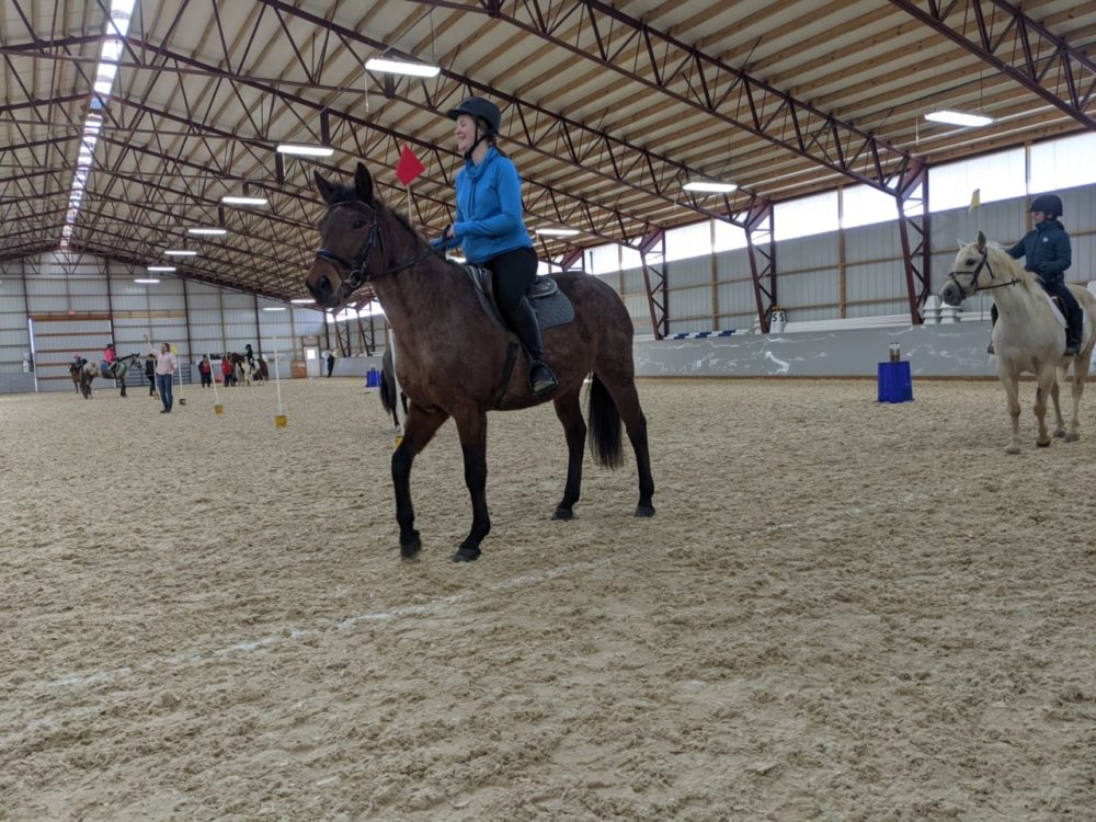 girl riding horse